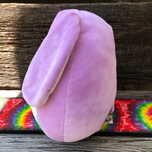 💜Squishmallows Bubbles purple Bunny Squishmallow 8” h Easter rabbit plush 💜 - Picture 3 of 11